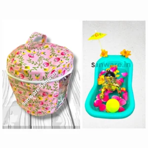 Laddu Gopal Bath Tub and Storage Bag Combo
