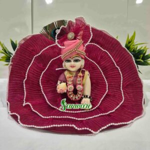 Dark Wine Laddu Gopal Dress | Designer Krishna Vagha | Sanware