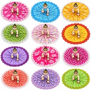 12 Dress Combo Pack | 12 Cotton Laddu Gopal Poshak Combo | Sanware
